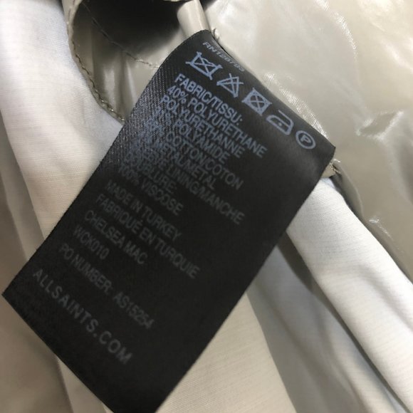 All Saints Spitalfields rain trench coat - Picture 7 of 7